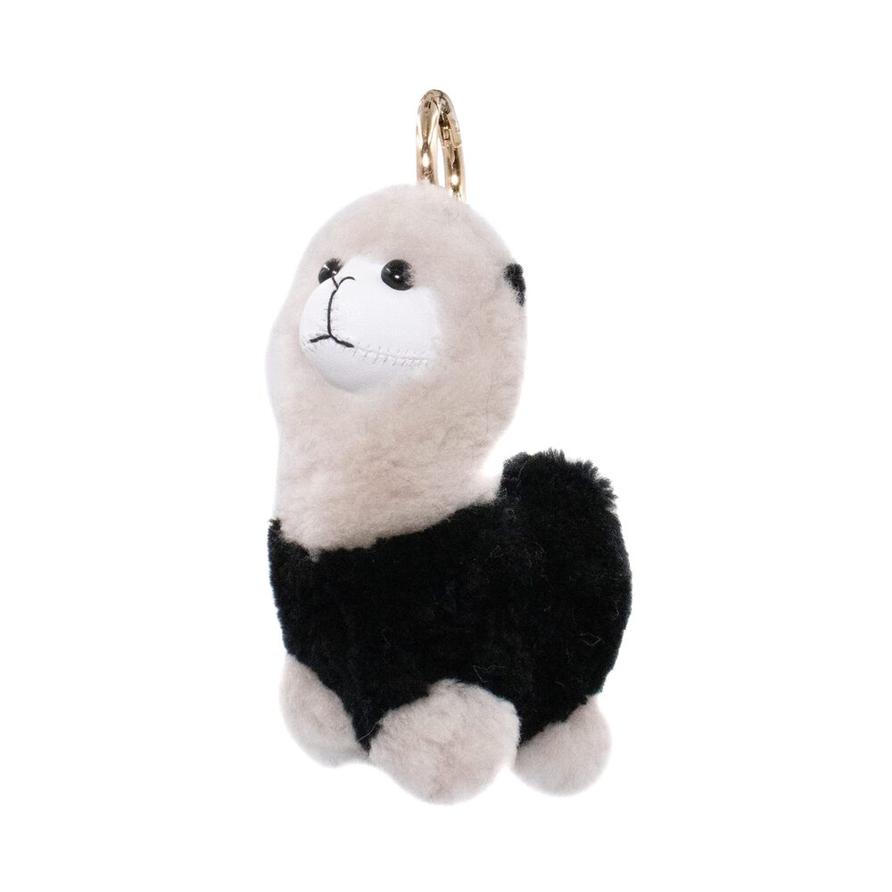 7788 Shearling Alpaca Keychain - Cute Plush Llama Bag Charm - Fluffy Soft